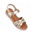 SANDALIA NIÑA OH MY SANDALS PLATAFORMA 6106 CHAMPAN COMBI