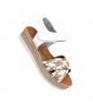 SANDALIA NIÑA OH MY SANDALS PLATAFORMA 6110 BLANCO COMBI