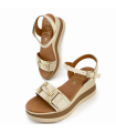 SANDALIA CUÑA OH MY SANDALS PIEL PLACA 5981 DOYA HIELO