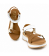 SANDALIA CUÑA OH MY SANDALS PIEL 5940 DOYA BLANCO