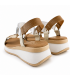 SANDALIA CUÑA OH MY SANDALS PIEL 5940 DOYA BLANCO