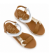 SANDALIA CUÑA OH MY SANDALS PIEL 5940 DOYA BLANCO