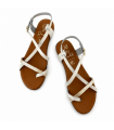 SANDALIA OH MY SANDALS PLANA PIEL 5807 HIELO COMBI