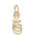 SANDALIA TIRAS TACON ANCHO M2673 ORO