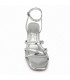 SANDALIA TIRAS TACON ANCHO M2673 PLATA