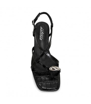 SANDALIA TACON ANILLO DEDO 1094 NEGRO
