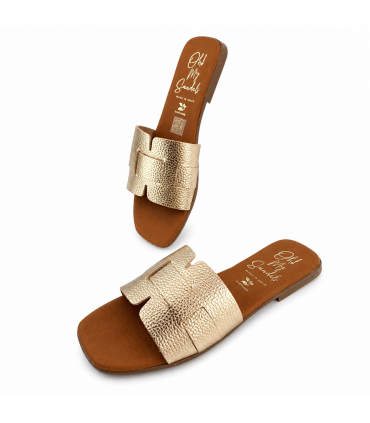 SANDALIA PLANA OH MY SANDALS PIEL 5800 DOYA CAVA