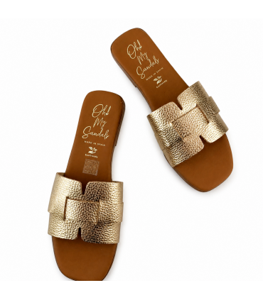 SANDALIA PLANA OH MY SANDALS PIEL 5800 DOYA CAVA