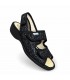 SANDALIA COMODA MUJER VELCROS 5128G NEGRO