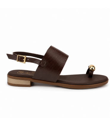 SANDALIA PLACA DEDO OH MY SANDALS 5862 DUNA MARRON