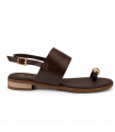 SANDALIA PLACA DEDO OH MY SANDALS 5862 DUNA MARRON