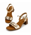SANDALIA TACON OH MY SANDALS PIEL 5907 DUNA CHAMPAN