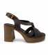 SANDALIA PIEL TACON OH MY SANDALS 5938 MARRON
