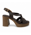 SANDALIA PIEL TACON OH MY SANDALS 5938 MARRON
