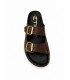 CHANCLA DOS HEBILLAS ETIKA TACHUELAS 10096 CHOCOLATE