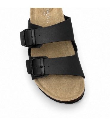 CHANCLA DOS HEBILLAS ETIKA 41012 NEGRO