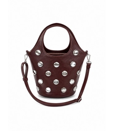 BOLSO BANDOLERA TACHUELAS MYJ6177 COFFEE
