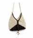 BOLSO CROCHET 9165 BEIGE Y CHOCOLATE