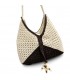 BOLSO CROCHET 9165 BEIGE Y CHOCOLATE