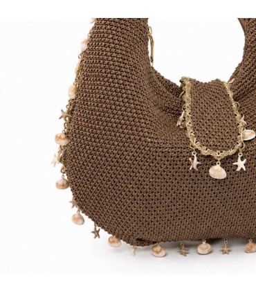 BOLSO RAFIA ASA 28988 CHOCOLATE