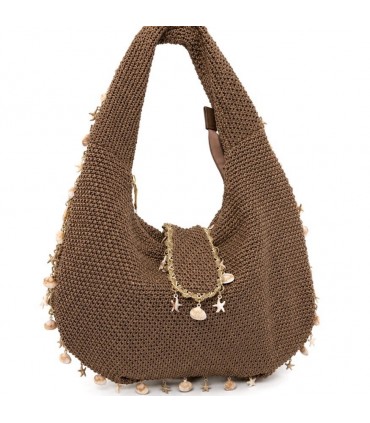 BOLSO RAFIA ASA 28988 CHOCOLATE
