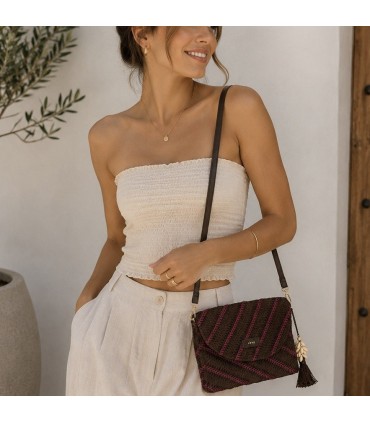 CARTERA RAFIA ADORNOS AXJW260193-2 CAFE