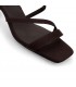 SANDALIA TACON BAJO  MUJER CHOCOLATE JM-5739