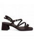 SANDALIA TACON BAJO  MUJER CHOCOLATE JM-5739