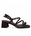 SANDALIA TACON BAJO  MUJER CHOCOLATE JM-5739
