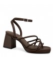 SANDALIA TACON CHOCOLATE MUJER S-5102