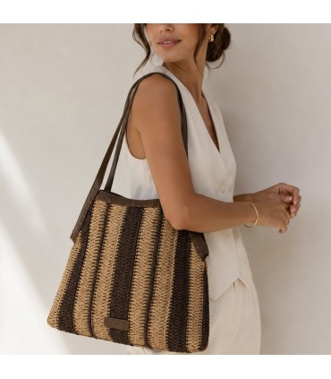 BOLSO RAFIA AXZZ260143-2 MARRON