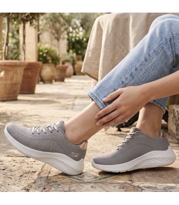 ZAPATILLA SKECHERS BOBS SQUADS WAVES 117679 GRAY