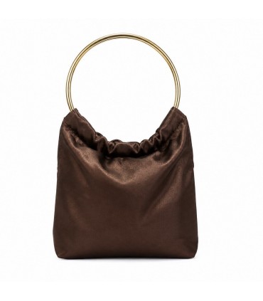 BOLSO FIESTA ASA METALICA AST20785 2 CHOCOLATE