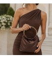 BOLSO FIESTA ASA METALICA AST20785 2 CHOCOLATE