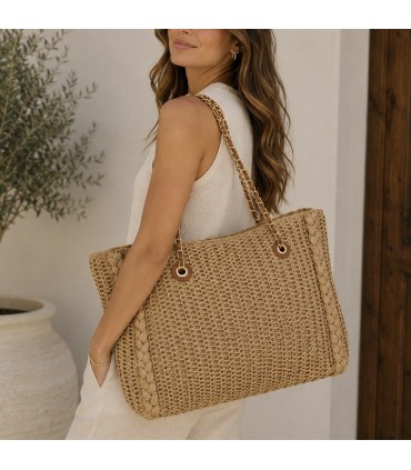 BOLSO RAFIA BNBN3486 KHAKI