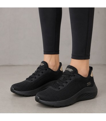 ZAPATILLA SKECHERS BOBS SQUADS WAVES 117679 NEGRO