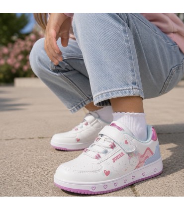 ZAPATILLA JOMA NIÑA UNICORNIO PIPE JR 2602 BLANCO
