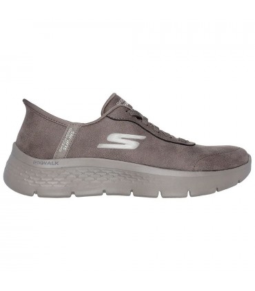ZAPATILLA SKECHERS SLIP-INS CORDON ELASTICO GO WALK 124837 BROWN