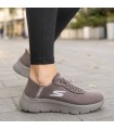 ZAPATILLA SKECHERS SLIP-INS CORDON ELASTICO GO WALK 124837 BROWN