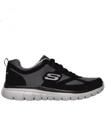 ZAPATILLA SKECHERS MEMORY FOAM 52635  BLACK GRAY