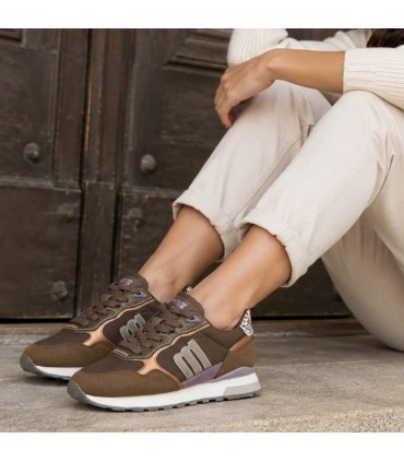 ZAPATILLA MUSTANG CHOCOLATE PRINT 60113 COPPER
