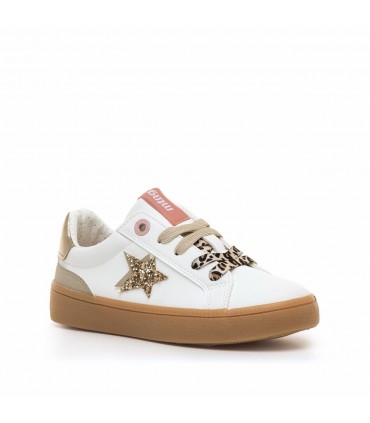 ZAPATILLA  MUSTANG ESTRELLAS 40072 WHITE GLITTER