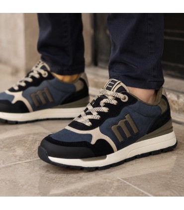 ZAPATILLA MUSTANG CASUAL CORDONES 49111 NAVY GREEN