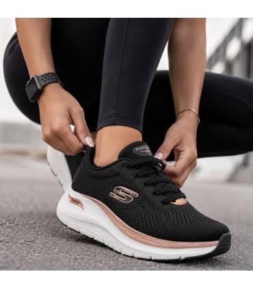 ZAPATILLA SKECHERS ARCH FIT 150067 BLACK ROSE GOLD