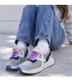 ZAPATILLA MUNICH MINI TRACK 128 GRIS