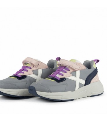 ZAPATILLA MUNICH MINI TRACK 128 GRIS