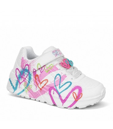 ZAPATILLA SKECHERS CORAZONES 314966L WHITE MULTI