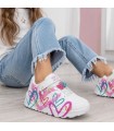 ZAPATILLA SKECHERS CORAZONES 314966L WHITE MULTI
