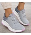 ZAPATILLA SKECHERS SLIP-INS CORDON ELASTICO 117624 GRIS MULTI
