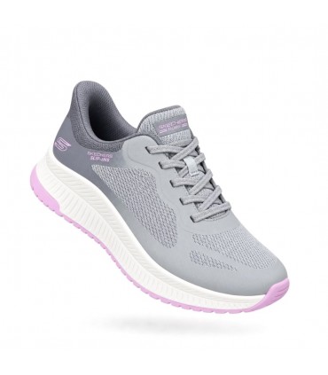 ZAPATILLA SKECHERS SLIP-INS CORDON ELASTICO 117624 GRIS MULTI